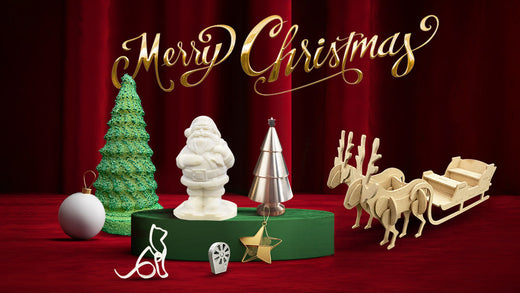 Celebrate Christmas with Creative CNC Projects: Sleigh, reindeer, Santa, and Christmas tree