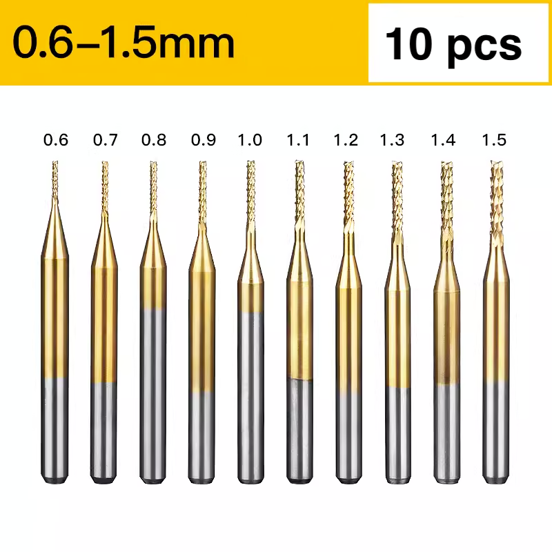 TiN Coating Corn Bit - 1/8″ Shank - Makera